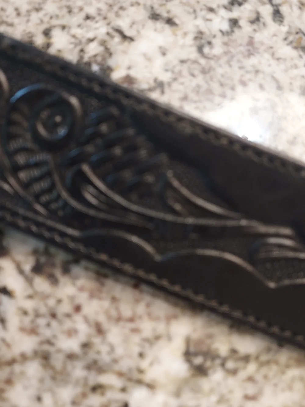 Vtg. J R Palacios Men's Tooled Belt w Intricate Braiding & Silver Conchos. Sz 42
